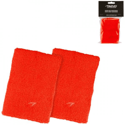 Avento sports wrist sweatband orange set of 2