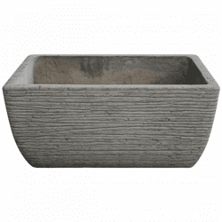 Blumentopf Brute Zement grau 37 cm
