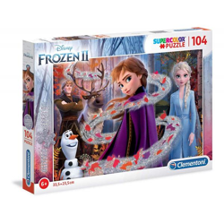 Clementoni 20162 - Disney Frozen 2 / Die Eiskönigin 2 - 104 Teile Glitter Puzzle