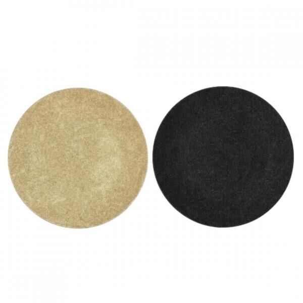 Deko-Teller Melamin Shine schwarz/gold 22 cm 2fach sortiert