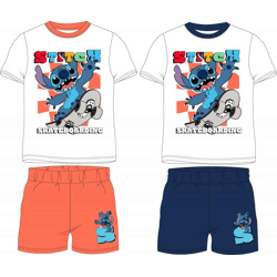 Disney Stitch - Pyjama orange für Jungs - 2-fach sortiert - 98-128 cm