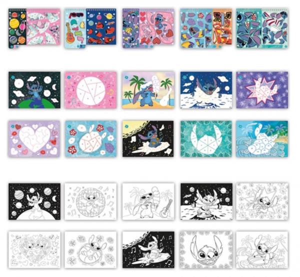Disney Stitch - Stickern nach Zahlen