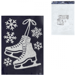 Fensteraufkleber Schlittschuhe 40 cm