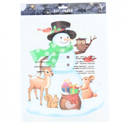 Fensteraufkleber Schneemann 34,5 cm