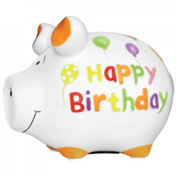 Happy Birthday Sparschwein - 9 cm
