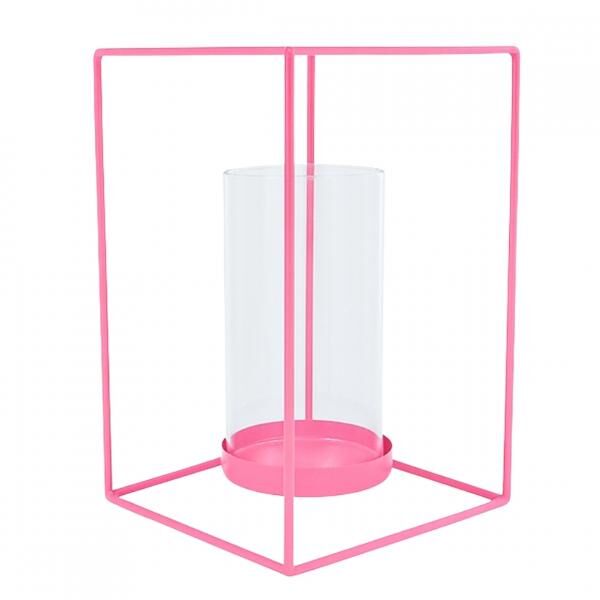 Hausvitamin Laterne rosa 25 cm