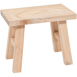 Hocker Senna Holz natur 31 cm