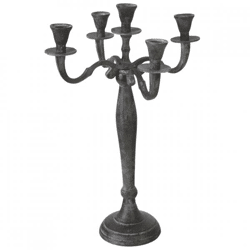 Kandelaar Classic aluminium antiek look 40 cm