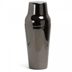 Lacari French Shaker Cocktail Shaker aus Edelstahl schwarz 750 ml NEU