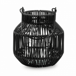 Lantern Maren metal black 18.5 cm