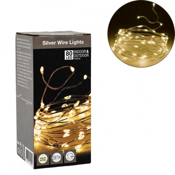 Lichterkette 80 LED EU-Stecker 7,9 m
