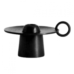 Light & Living Kerzenhalter Saltillo mattschwarz 16,5 cm
