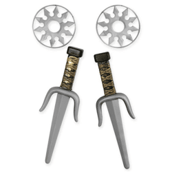 Ninja-Set- 4-teilig - 24 cm - Adult