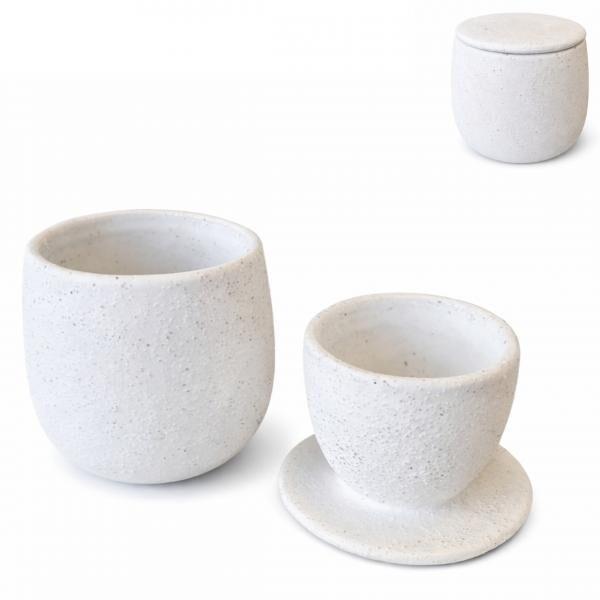 Paju Topf James weiß 12 cm 2-teilig