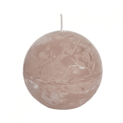 (R) Spaas sphere candle beige 8 cm
