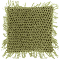 Unique Living Kissen Tufo olivgrün 45 x45 cm