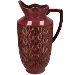 Vase Boa mit Griff rot 45 cm