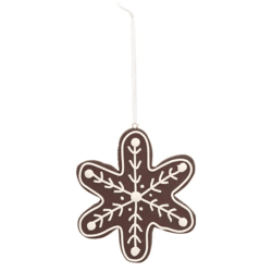 Weihnachts-Anhänger Schneeflocke Candy 10 cm