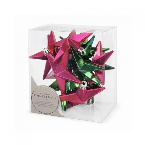 Weihnachtskugeln bruchsicher Star Berry 12 Stück
