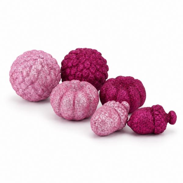 Statue Jingle Herbst fuchsia/rosa 7 cm 6 Stück sortiert