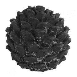 Countryfield Skulptur Tannenzapfen Donato M schwarz 14 cm