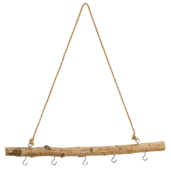 Deko Holz Stange zum Hängen mit Haken, ca.50cm