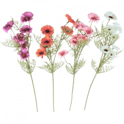 Künstliche Blume Cosmos 74 cm 4 Stück sortiert