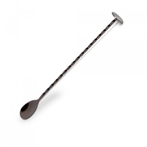 Lacari Barlöffel 26cm lang rostfreiem Edelstahl gedrehter Rührlöffel