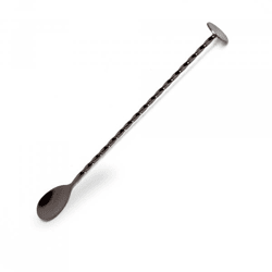 Lacari Barlöffel 26cm lang rostfreiem Edelstahl gedrehter Rührlöffel