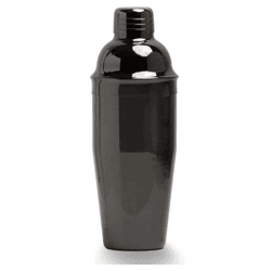 Lacari Cobbler Shaker Standard Cocktail Shaker Edelstahl schwarz 750 ml NEU