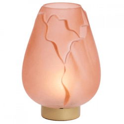 Light & Living Tischleuchte Ginny LED auf Batterie Licht rosa gold 27 cm