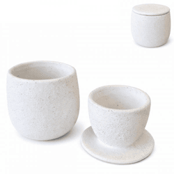 Paju Topf James weiß 12 cm 2-teilig