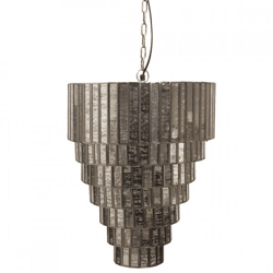 PTMD pendant lamp Ceylin silver color 51 cm