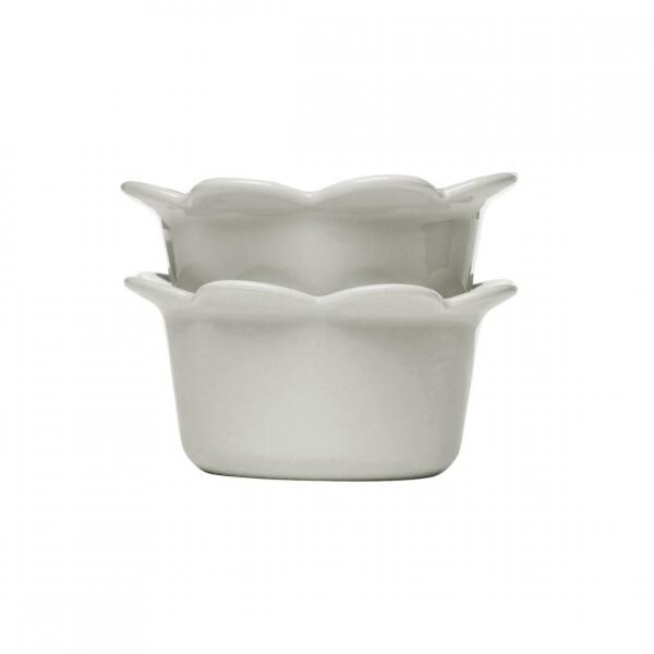 Sagaform Piccadilly Schale grau 13 cm 2er Set