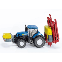 SIKU 1799 - New Holland with Kverneland crop protection sprayer - model car