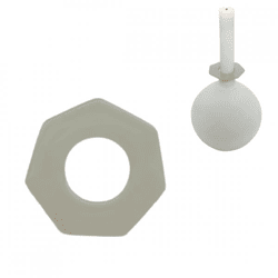 Stjernsund Kerzenring Loua grau glänzend 5.5cm