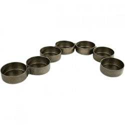 Teelichthalter Caterpillar Metall goldfarben 30 cm
