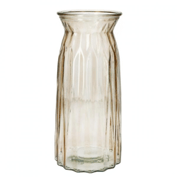 Vase Rubin taupe transparent 24 cm