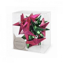 Christmas balls shatterproof Star Berry 12 pieces