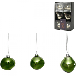Xmas by Moos Weihnachtskugeln grün 6 cm 6 Stück.