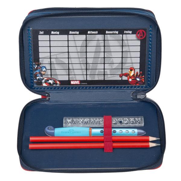 Avengers - Triple decker, filled school case
