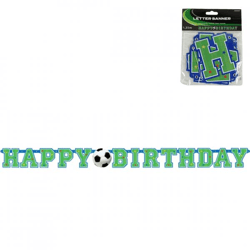 Letter sling Happy Birthday soccer 135 cm