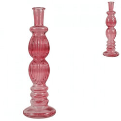 Kerzenständer Florenz rot 28 cm 2 Stück sortiert