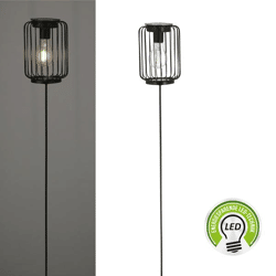 LED Solar Leuchte, Streben, schwarz, Stecker, ca. 100cmH