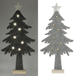 LED Tannenbaum Filz stehend grau 67cm  