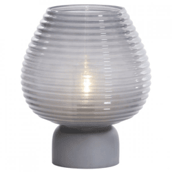 Light & Living Tischleuchte Alenna LED auf Batterie grau 27 cm