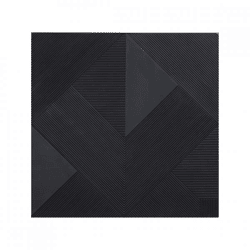 PTMD Wandpaneel Belinda schwarz 90 x 90 cm