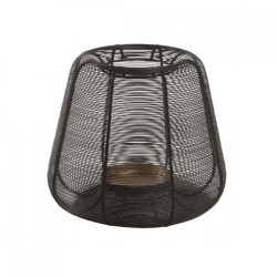 PTMD windlicht Jaden S zwart 25 cm