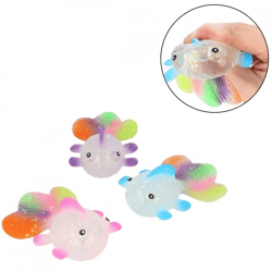 (R) Squeeze Fish Regenbogen Squeeze Ball 12 cm 6 Stück sortiert