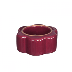 Teelichthalter bordeauxrot 7 cm